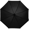 Зонт-трость Color Play, черный с нанесением логотипа