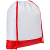 Рюкзак детский Classna, белый с красным с нанесением логотипа