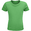 Футболка детская Crusader Kids, ярко-зеленая с нанесением логотипа