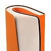 Ежедневник Flex Shall, недатированный, оранжевый с нанесением логотипа