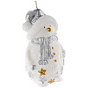 Свеча Christmas Twinkle, снеговик с нанесением логотипа