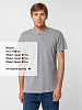Рубашка поло мужская SUMMER 170, серый меланж с нанесением логотипа