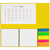 Календарь настольный Grade, желтый с нанесением логотипа