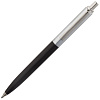 Ручка шариковая Popular, черная с нанесением логотипа