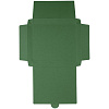 Коробка самосборная Flacky, зеленая с нанесением логотипа
