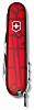 Офицерский нож CLIMBER 91, прозрачный красный с нанесением логотипа