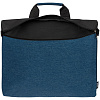Конференц-сумка Melango, темно-синяя с нанесением логотипа