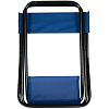 Раскладной стул Foldi, синий с нанесением логотипа