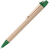 Ручка шариковая Wandy, зеленая с нанесением логотипа