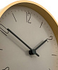 Часы настенные Jewel, серо-бежевые с нанесением логотипа