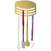 Медальница Steel Hanger, золотистая с нанесением логотипа