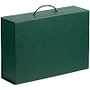 Коробка Case, подарочная, зеленая с нанесением логотипа