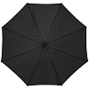 Зонт-трость Magic с проявляющимся рисунком в клетку, черный с нанесением логотипа