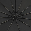 Зонт складной Fiber Magic Major с кейсом, черный с нанесением логотипа