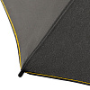 Зонт складной AOC Mini с цветными спицами, желтый с нанесением логотипа