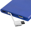 Внешний аккумулятор Easy Trick Comfort 4000мАч, синий с нанесением логотипа