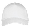 Бейсболка Long Beach, белая с нанесением логотипа