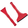 Скребок-водосгон Water Low, красный с нанесением логотипа