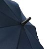 Зонт-трость Fiber Move AC, темно-синий с серым с нанесением логотипа