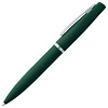 Ручка шариковая Bolt Soft Touch, зеленая с нанесением логотипа