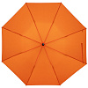 Зонт складной Rain Spell, оранжевый с нанесением логотипа