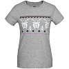 Футболка женская «Пигсель», серый меланж с нанесением логотипа