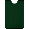 Чехол для карточки Dorset, зеленый с нанесением логотипа