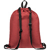 Рюкзак-мешок Melango, красный с нанесением логотипа
