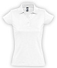 Рубашка поло женская Prescott Women 170, белая с нанесением логотипа