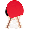 Набор для настольного тенниса High Scorer, черно-красный с нанесением логотипа