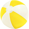 Надувной пляжный мяч Cruise, желтый с белым с нанесением логотипа