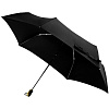 Зонт складной Nicety, черный с нанесением логотипа