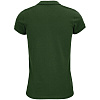 Рубашка поло женская Planet Women, темно-зеленая с нанесением логотипа