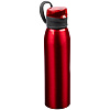 Спортивная бутылка для воды Korver, красная с нанесением логотипа