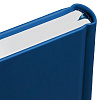 Ежедневник Favor Metal, недатированный, синий с нанесением логотипа