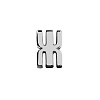 Элемент брелка-конструктора «Буква Ж» с нанесением логотипа