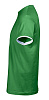 Футболка мужская с контрастной отделкой MADISON 170, ярко-зеленый/белый с нанесением логотипа