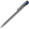 Ручка шариковая Prodir DS1 TMM Dot, серая с синим с нанесением логотипа
