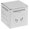 Таймер Timekeeper, белый с нанесением логотипа