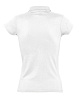 Рубашка поло женская Prescott Women 170, белая с нанесением логотипа