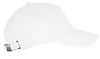 Бейсболка Long Beach, белая с нанесением логотипа