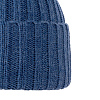 Шапка Norfold, синий меланж (джинс) с нанесением логотипа