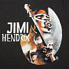 Футболка «Меламед. Jimi Hendrix», черный меланж с нанесением логотипа