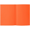 Ежедневник Flat, недатированный, оранжевый с нанесением логотипа