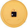 Часы настенные Vivid Large, желтые с нанесением логотипа