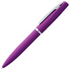 Ручка шариковая Bolt Soft Touch, фиолетовая с нанесением логотипа