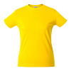 Футболка женская LADY H, желтая с нанесением логотипа