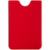 Чехол для карточки Dorset, красный с нанесением логотипа